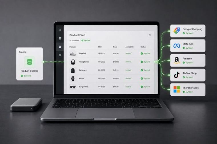 Feed Management — a clean product catalog